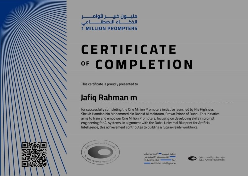 1 Million Prompters AI Certification